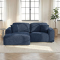 Hugo XL Chaise Sofa Deep Blue from Roseland Furniture