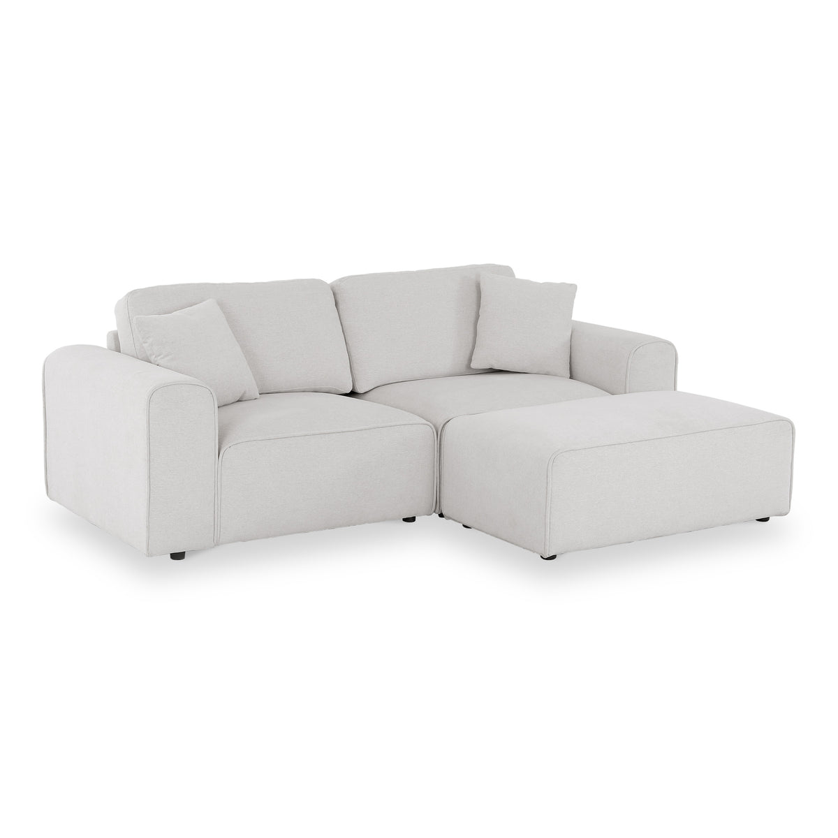 Hugo XL Chaise Sofa Fog Angle1 from Roseland Furniture