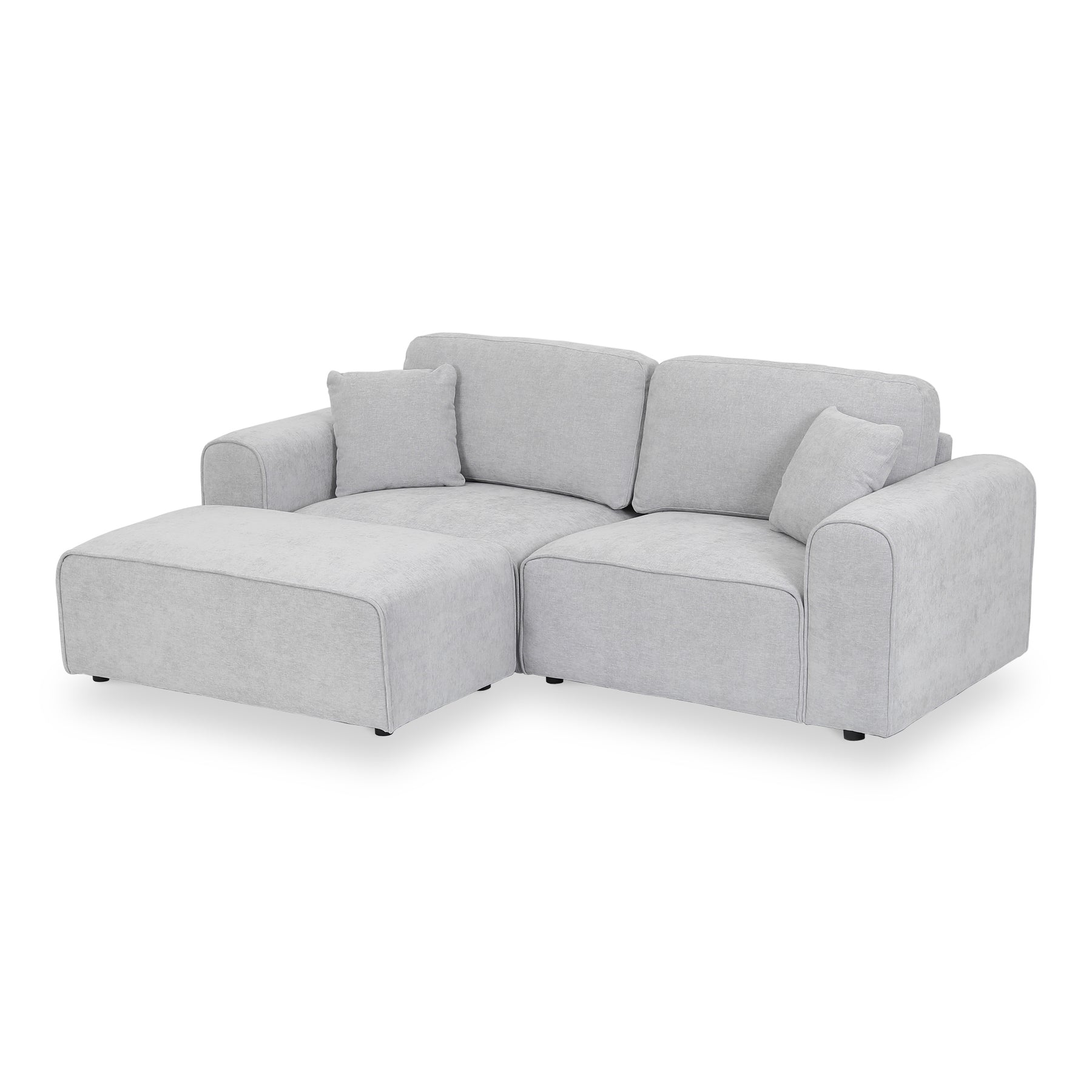 Hugo XL Chaise Sofa Fog from Roseland Furniture