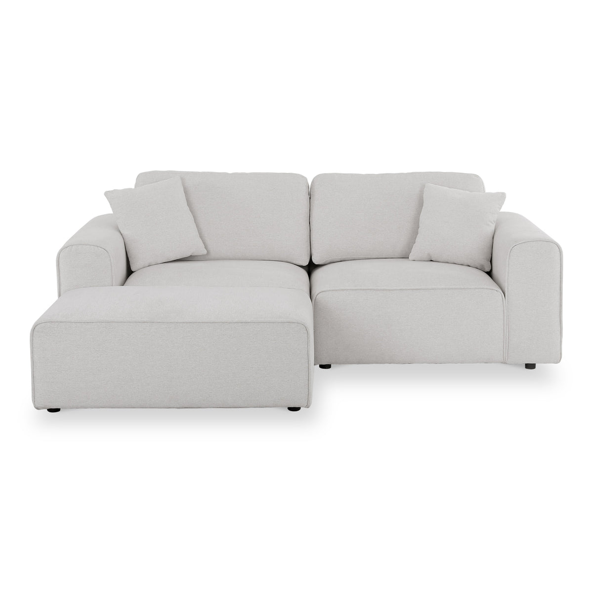 Hugo XL Chaise Sofa Fog Angle1 from Roseland Furniture