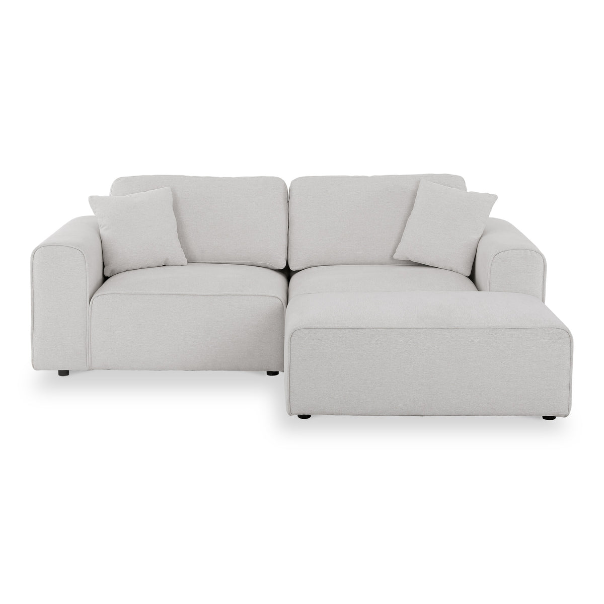 Hugo XL Chaise Sofa Fog Angle1 from Roseland Furniture