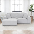 Hugo Fog Grey XL Chaise Sofa from Roseland Furniture