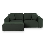 Hugo XL Chaise Sofa Moss Angle1 from Roseland Furniture