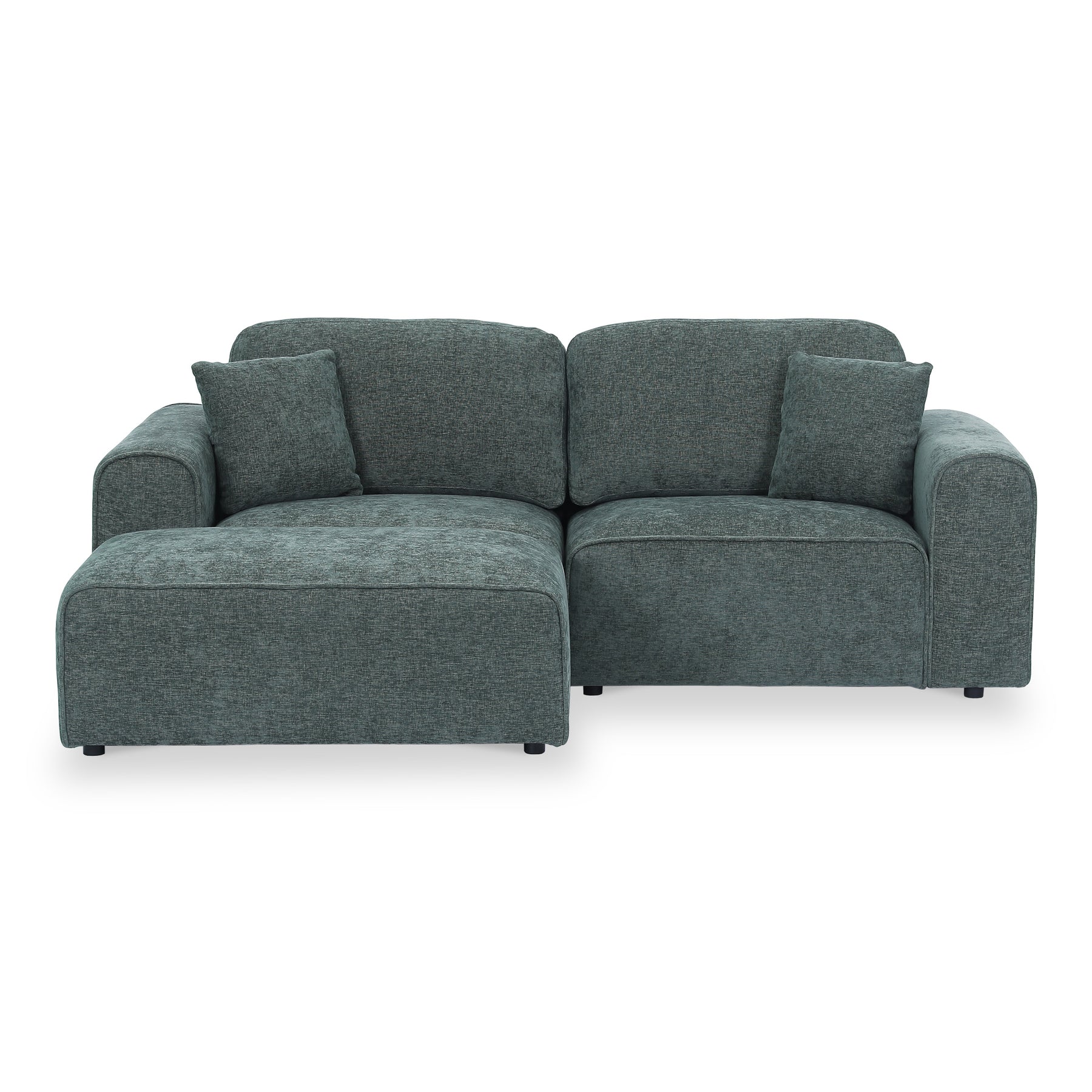 Hugo XL Chaise Sofa Moss from Roseland Furniture