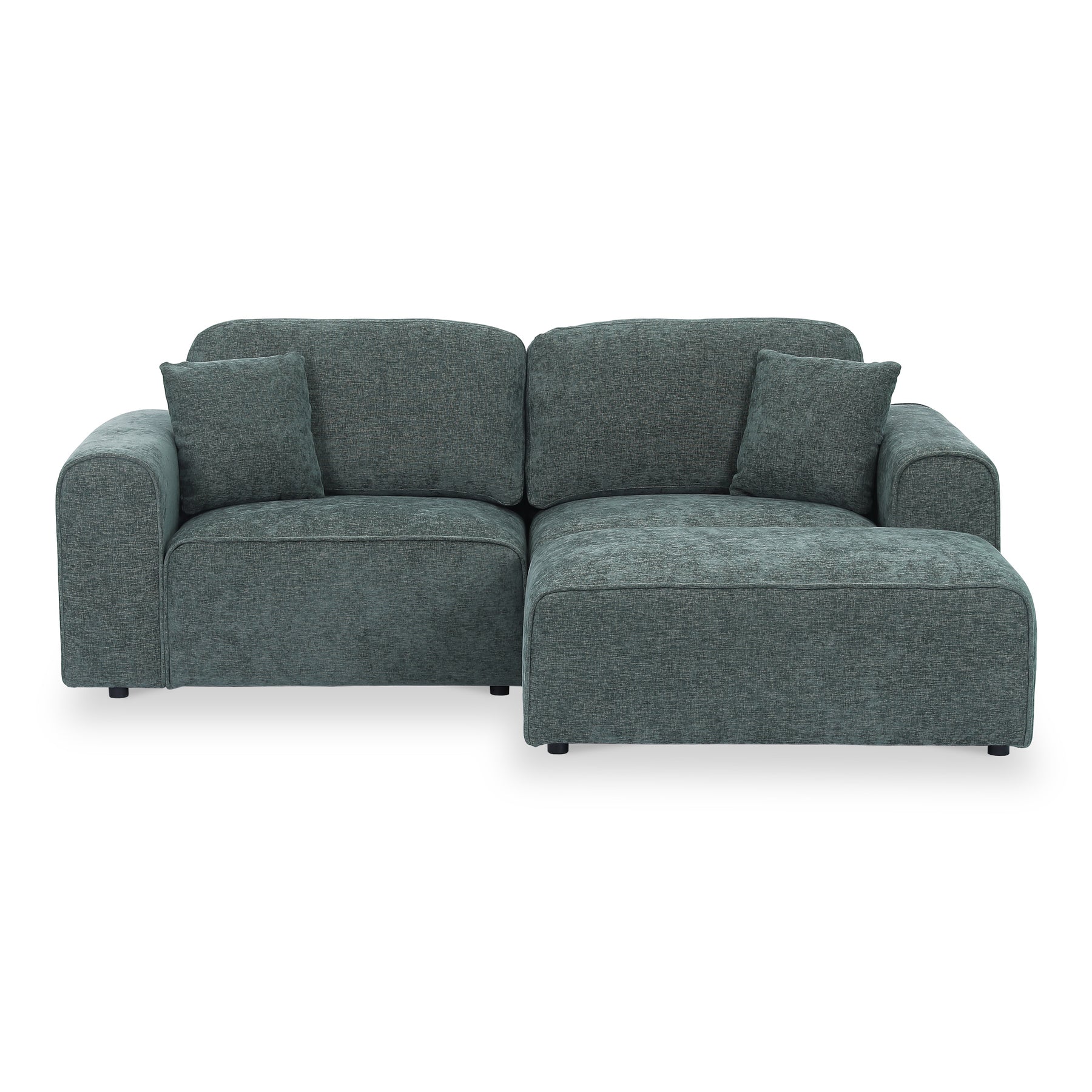 Hugo XL Chaise Sofa Moss from Roseland Furniture