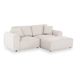 Hugo XL Chaise Sofa Natural Haze Angle1 from Roseland Furniture