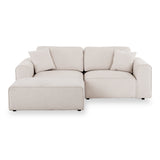Hugo XL Chaise Sofa Natural Haze Angle1 from Roseland Furniture