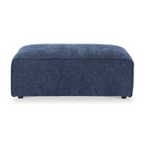 Hugo Footstool XL Deep Blue from Roseland Furniture
