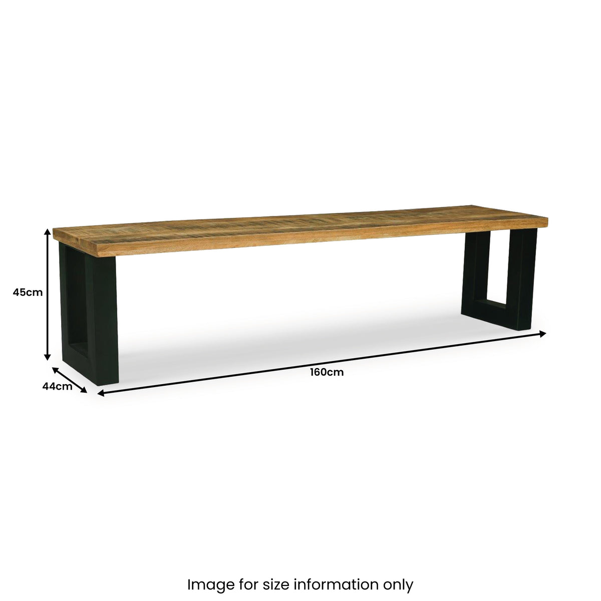 Jaxon Mango Wood 160cm Dining Bench