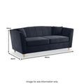 Ansdell 3 Seater Sofa Indigo from Roseland Furniture