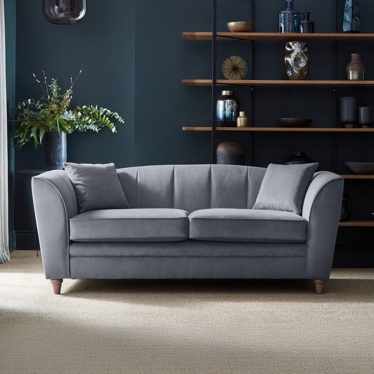Ansdell 3 Seater Sofa Steel from Roseland Furniture