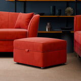 Ansdell Storage Footstool Paprika from Roseland Furniture
