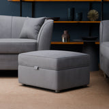 Ansdell Storage Footstool Steel from Roseland Furniture