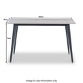 Owen Grey 130cm Sintered Stone Dining Table from Roseland Furniture