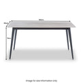 Owen Grey 160cm Sintered Stone Dining Table from Roseland Furniture