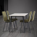 Owen White Sintered Stone Dining Table for dining room