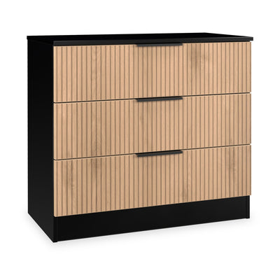 Jago Slatted Effect 3 Drawer Chest