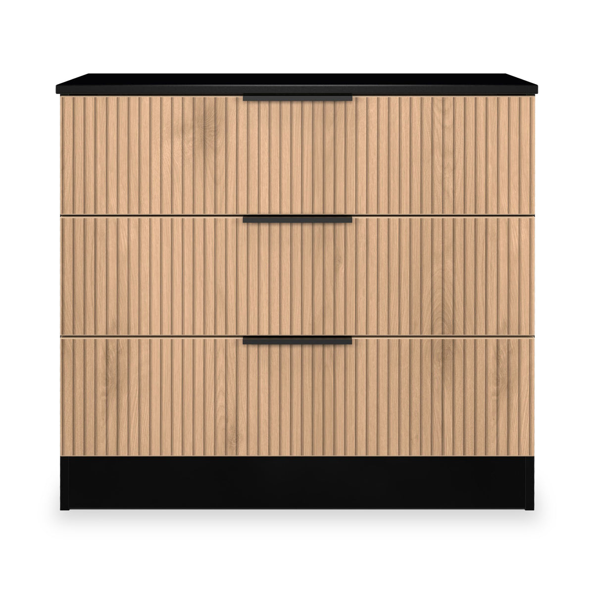 Jago-Slatted-Effect-3-Drawer-Chest-from Roseland Furniture