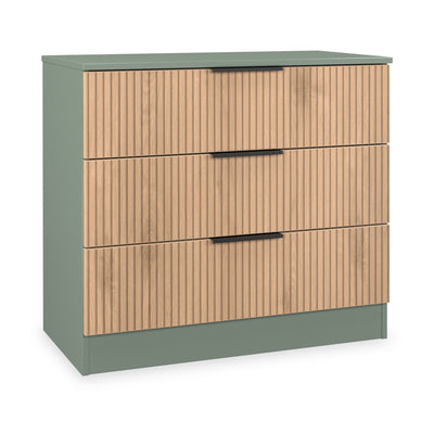 Jago Slatted Effect 3 Drawer Chest