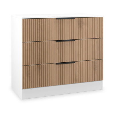Jago Slatted Effect 3 Drawer Chest