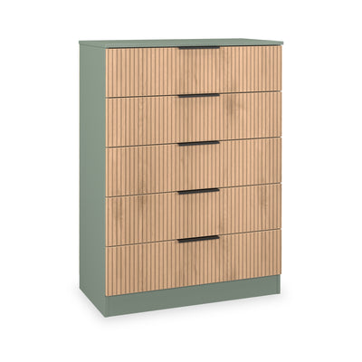 Jago Slatted Effect 5 Drawer Chest