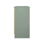 Jago-slatted-effect-6-drawer-midi-chest-green from Roseland Furniture