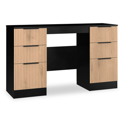 Jago Slatted Effect Kneehole Desk