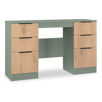Jago Slatted Effect Kneehole Desk