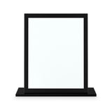 Jago-slatted-effect-small-mirror-black from Roseland Furniture