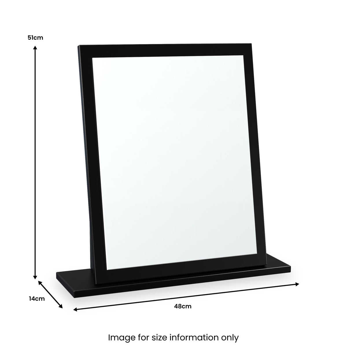 Jago-slatted-effect-small-mirror-black from Roseland Furniture