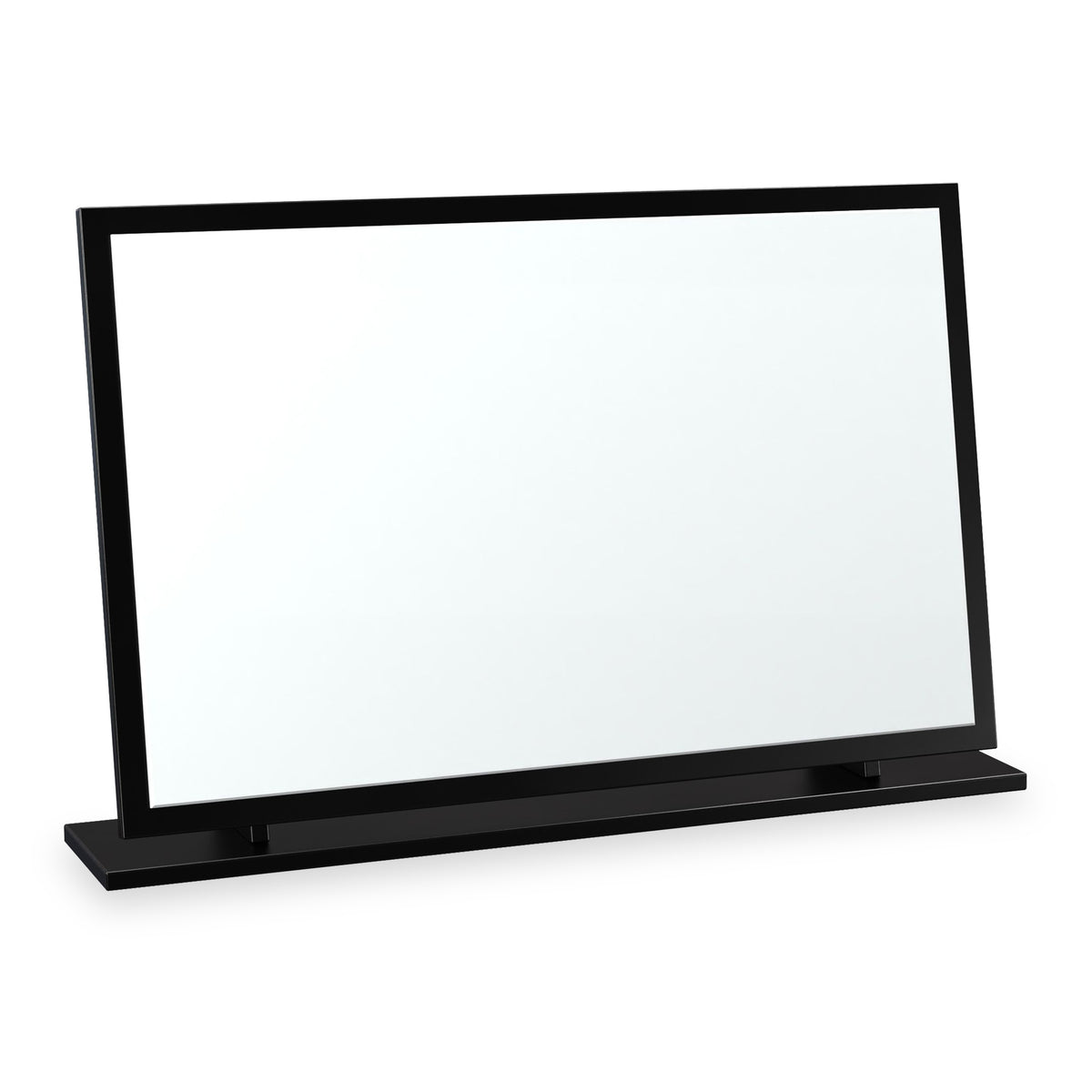 Jago-slatted-effect-large-mirror-black from Roseland Furniture