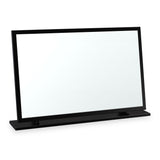 Jago-slatted-effect-large-mirror-black from Roseland Furniture