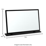 Jago-slatted-effect-large-mirror-black from Roseland Furniture