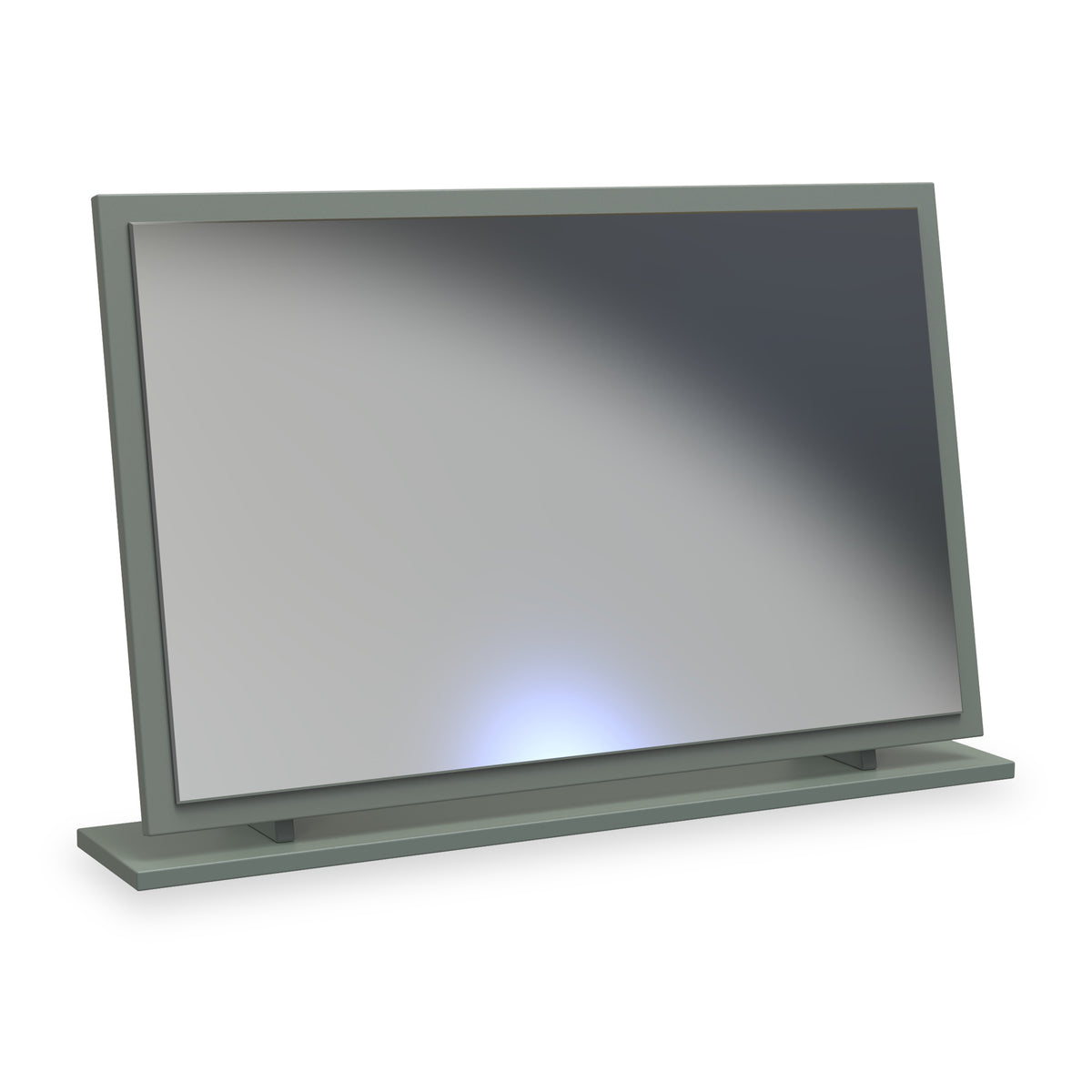 Jago-slatted-effect-large-mirror-green from Roseland Furniture
