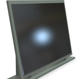 Jago-slatted-effect-large-mirror-green from Roseland Furniture