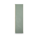 Jago-slatted-effect-2-door-wardrobe-green from Roseland Furniture