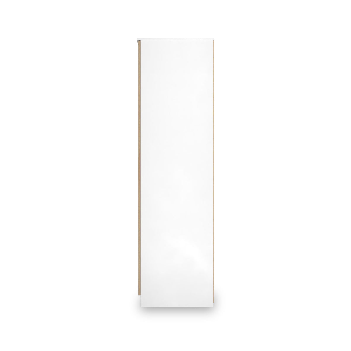 Jago-slatted-effect-2-door-wardrobe-white from Roseland Furniture