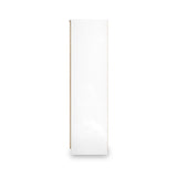 Jago-slatted-effect-2-door-wardrobe-white from Roseland Furniture