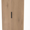 Jago-slatted-effect-tall-2-door-wardrobe-white from Roseland Furniture
