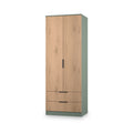 Jago-tall-2-door-2-drawer-wardrobe-green from Roseland Furniture