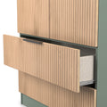Jago-tall-2-door-2-drawer-wardrobe-green from Roseland Furniture