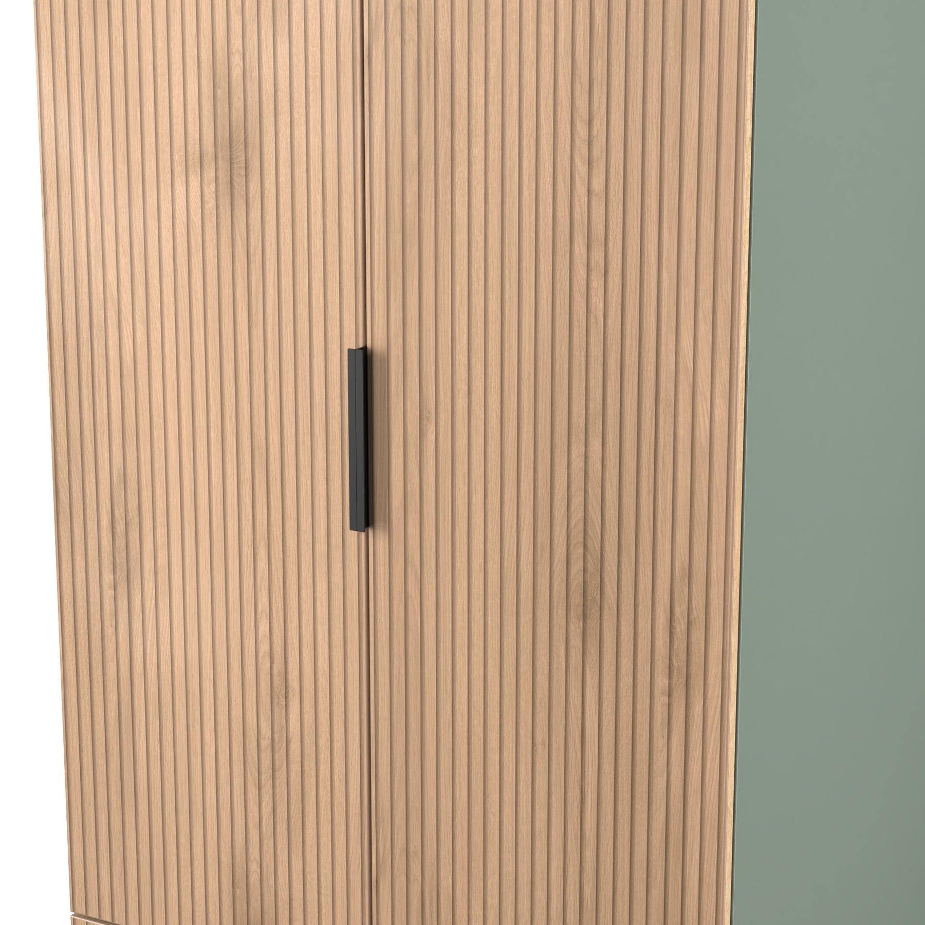 Jago-tall-2-door-2-drawer-wardrobe-green from Roseland Furniture