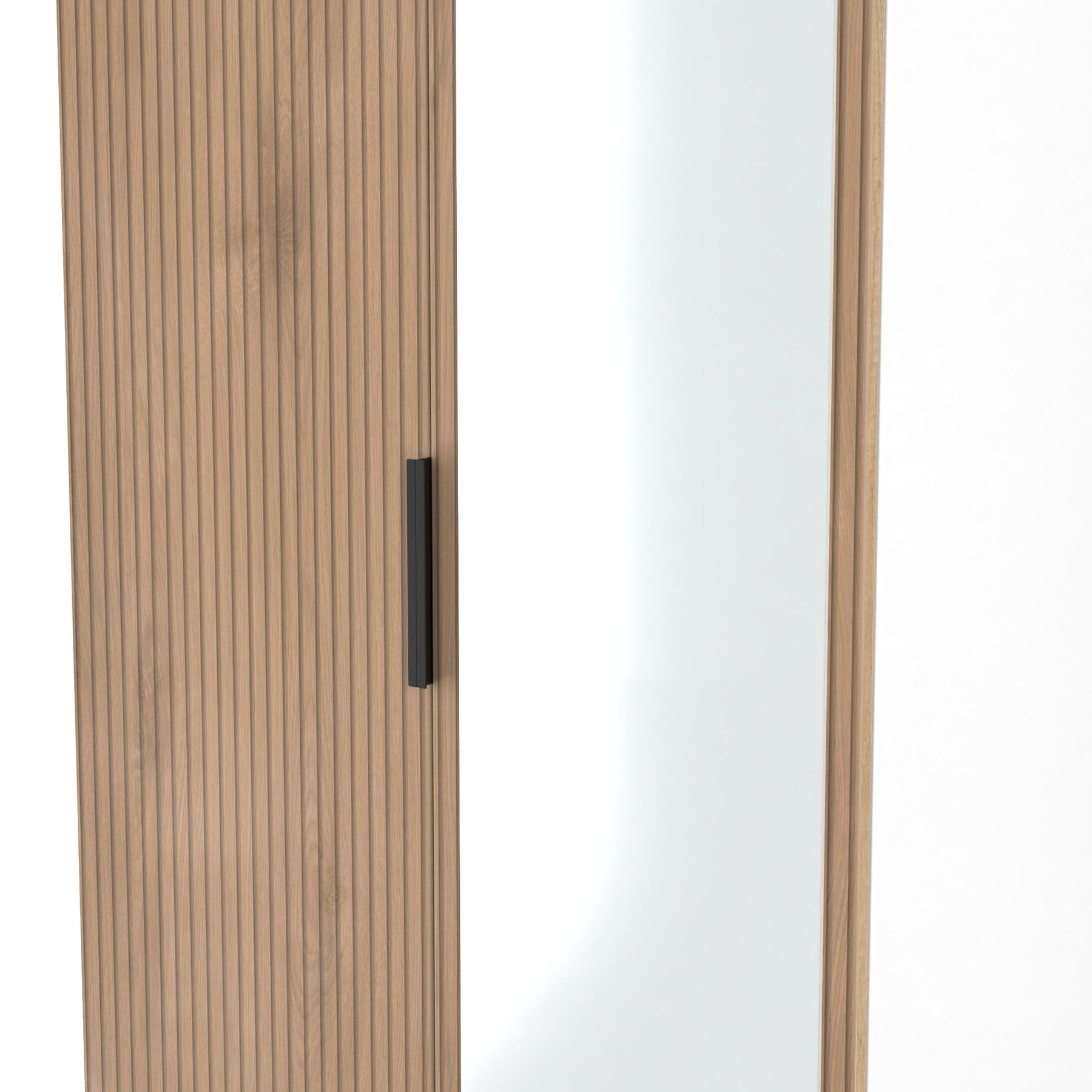 Jago-tall-2-door-2-draw-mirrored-wardrobe-white from Roseland Furniture