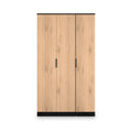 Jago-tall-3-door-wardrobe-black from Roseland Furniture