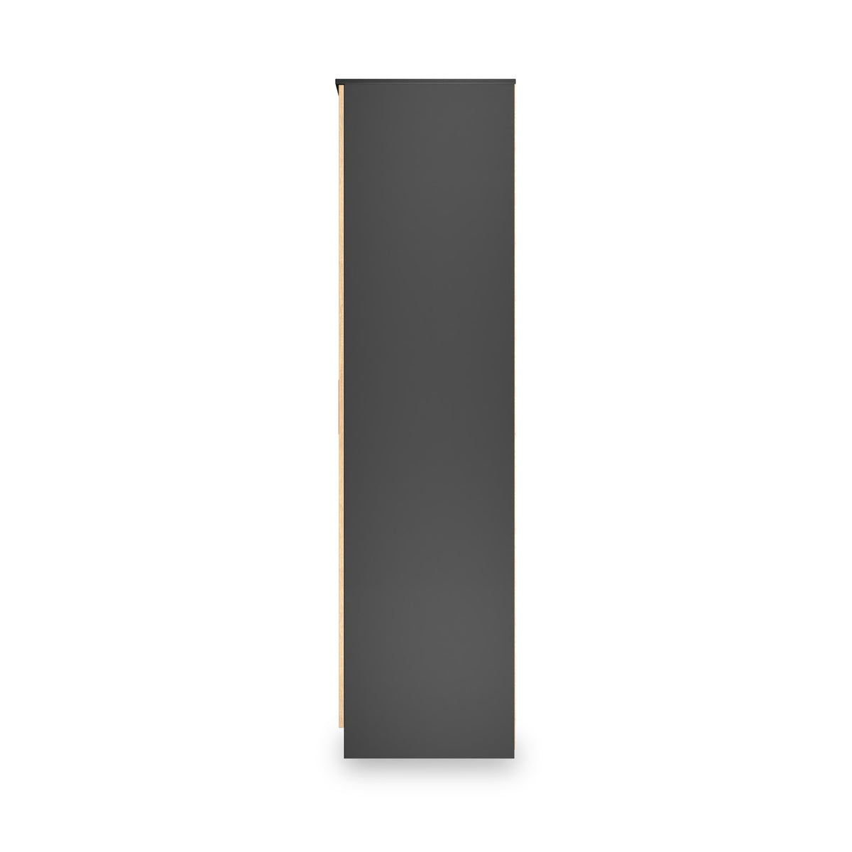 Jago-tall-3-door-2-drawer-mirror-wardrobe-black from Roseland Furniture