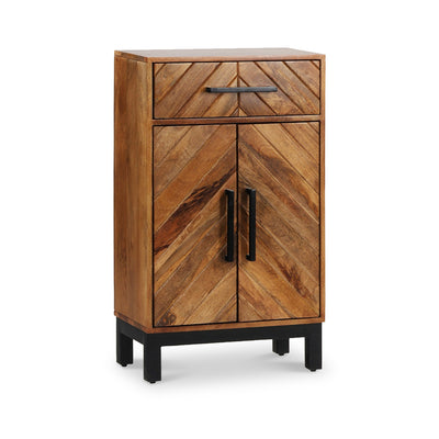 Loric Parquet Mango Wood Mini Sideboard