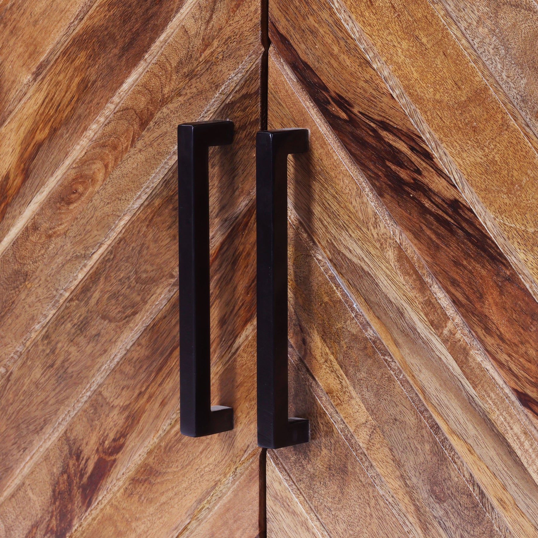 Loric Parquet Mango Wood Mini Sideboard