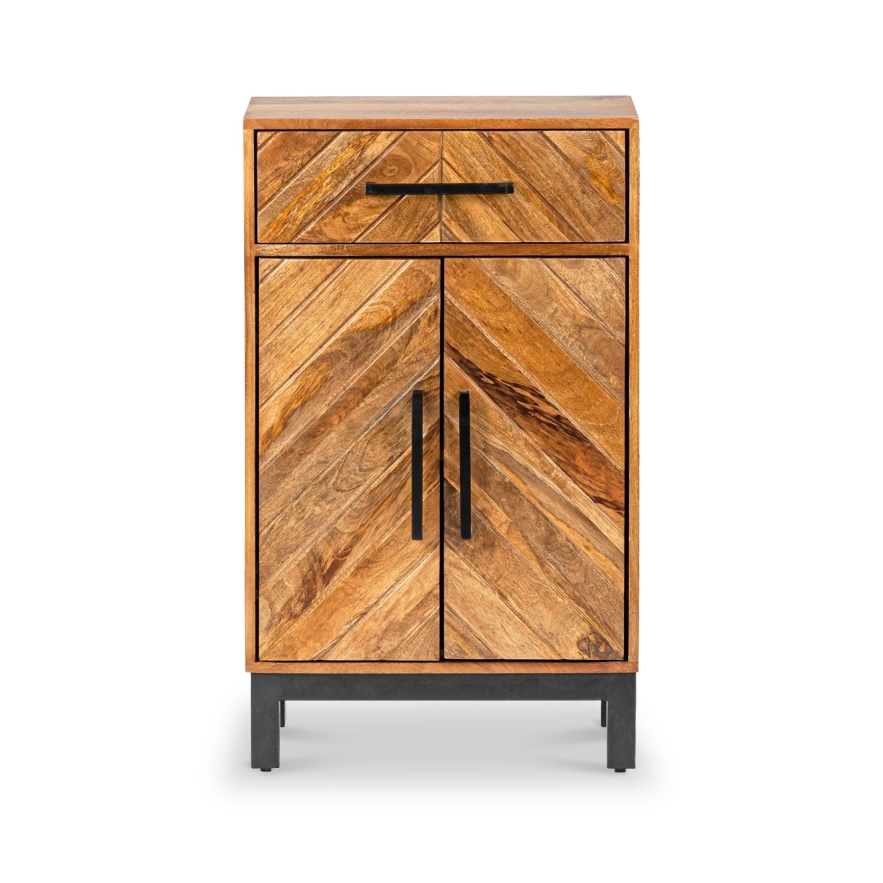 Loric Parquet Mango Wood Mini Sideboard