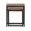 Loric Parquet Mango Wood Nest Of Tables