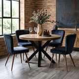 Carrow Mango 130cm Round Dining Table from Roseland Furniture